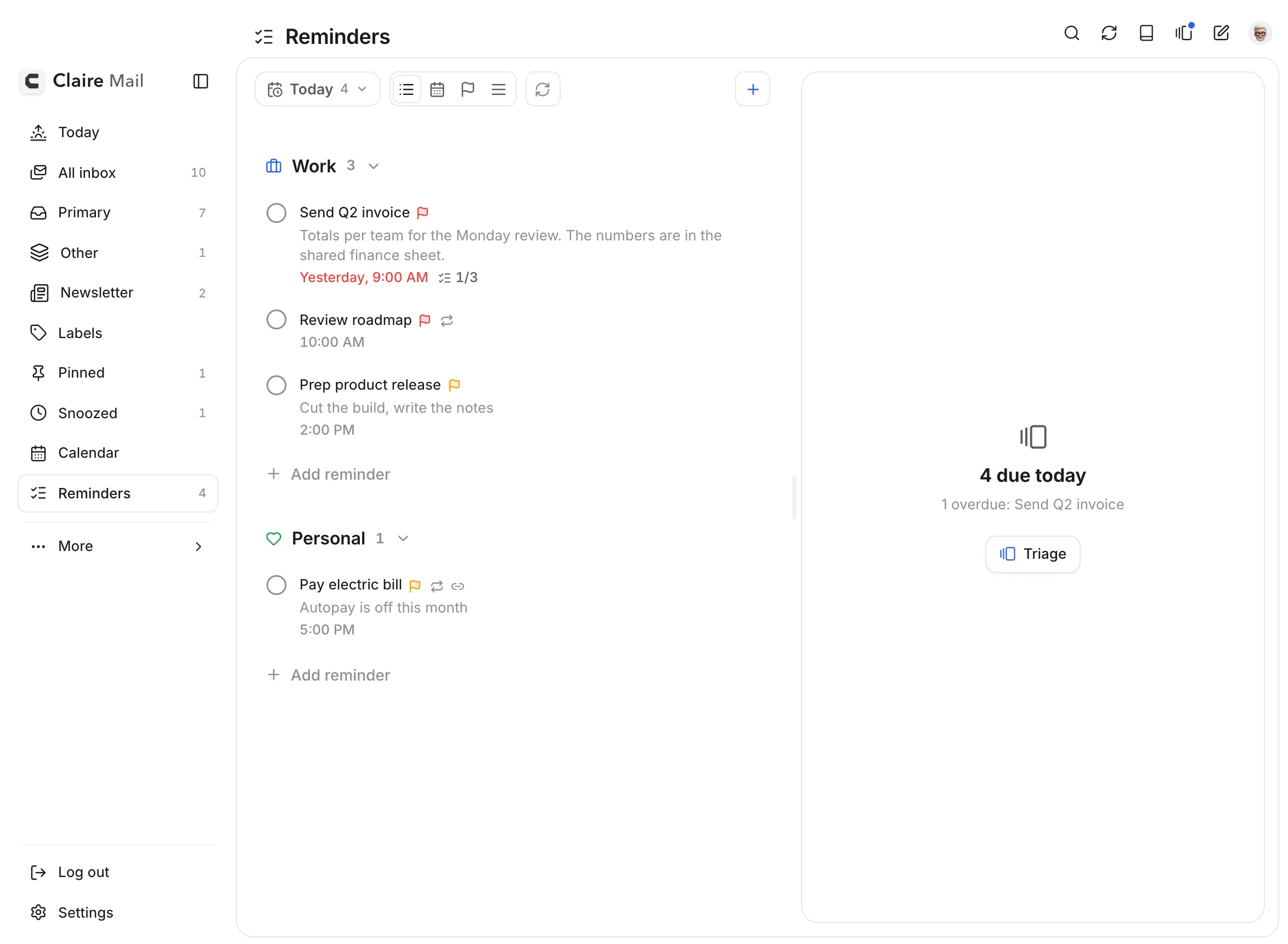 Reminder details on Mac on Mac