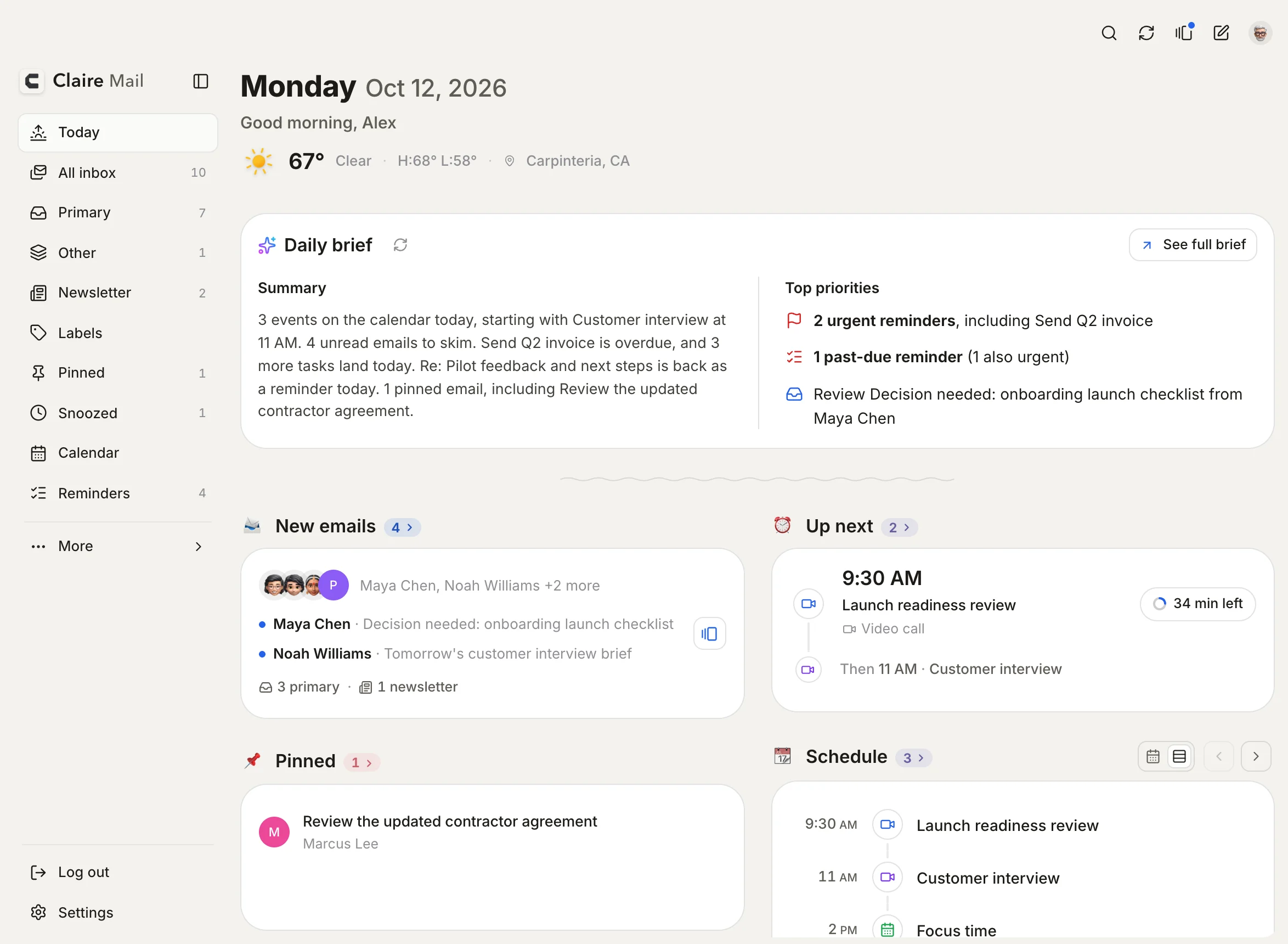The daily brief on Mac