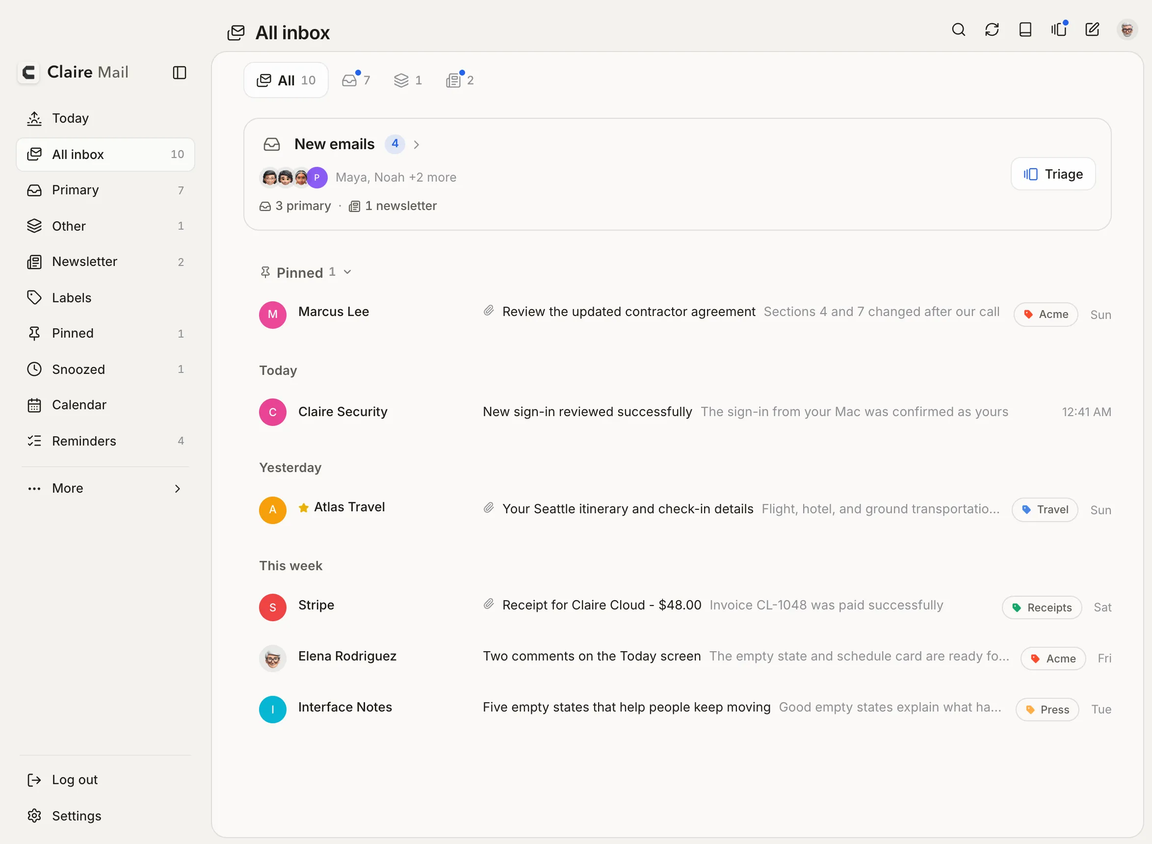 A faster inbox on Mac